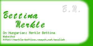 bettina merkle business card